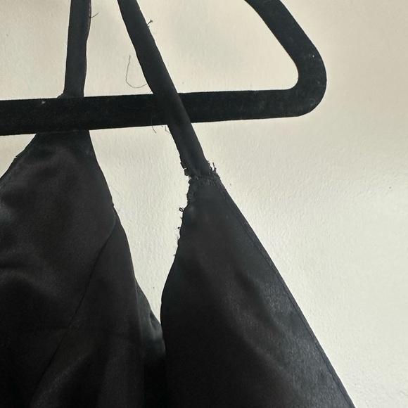 Sherri Hill Beaded A Line Whimsical Black Gown Size 10 - Picture 8 of 10